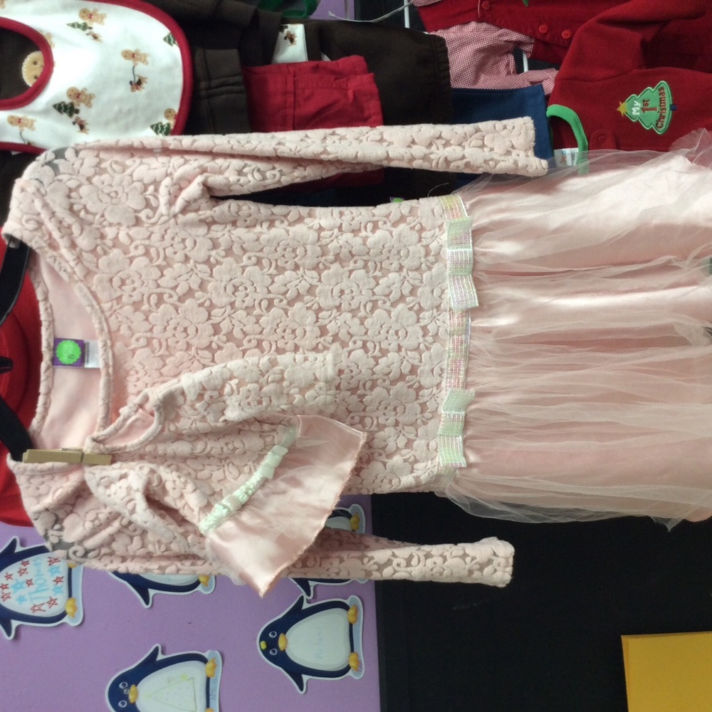 Dollie & me pink dress